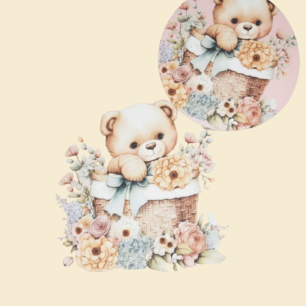 Desk set - Pink teddy