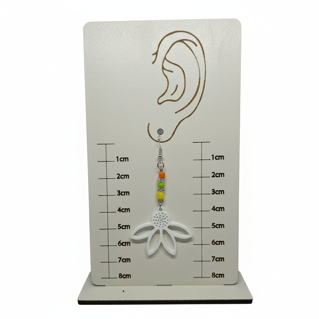 Earrings - Daisy (white)