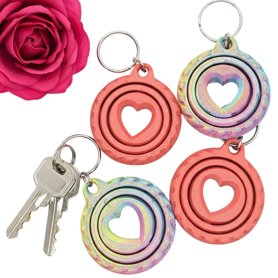 Fidgetspinner Keyring - Heart