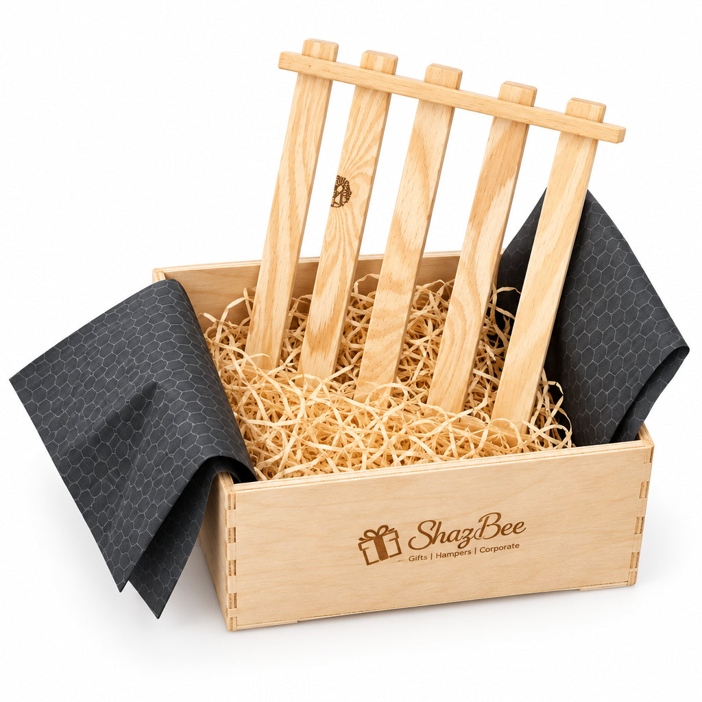 Wooden Crate Gift Box - 25 x 25 x 11 cm