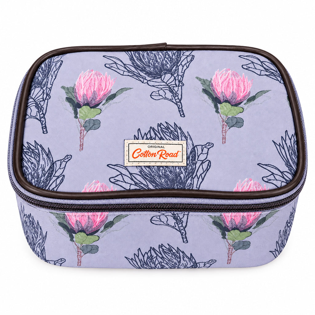 Cotton Road Cosmetic Bag - Fliptop Protea 01
