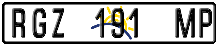 Numberplate - Mpumalanga