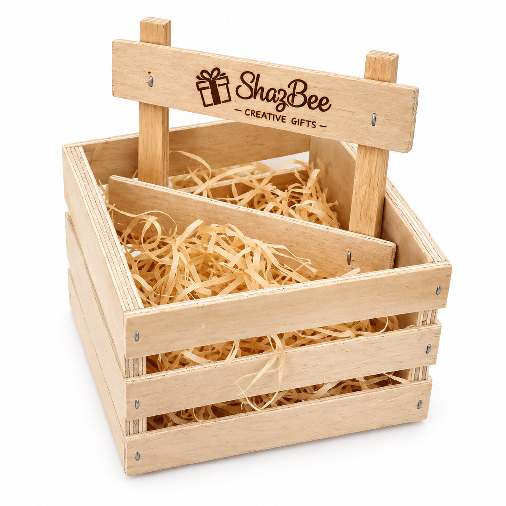 Wooden Crate Gift Box - Mug 13x12x11cm