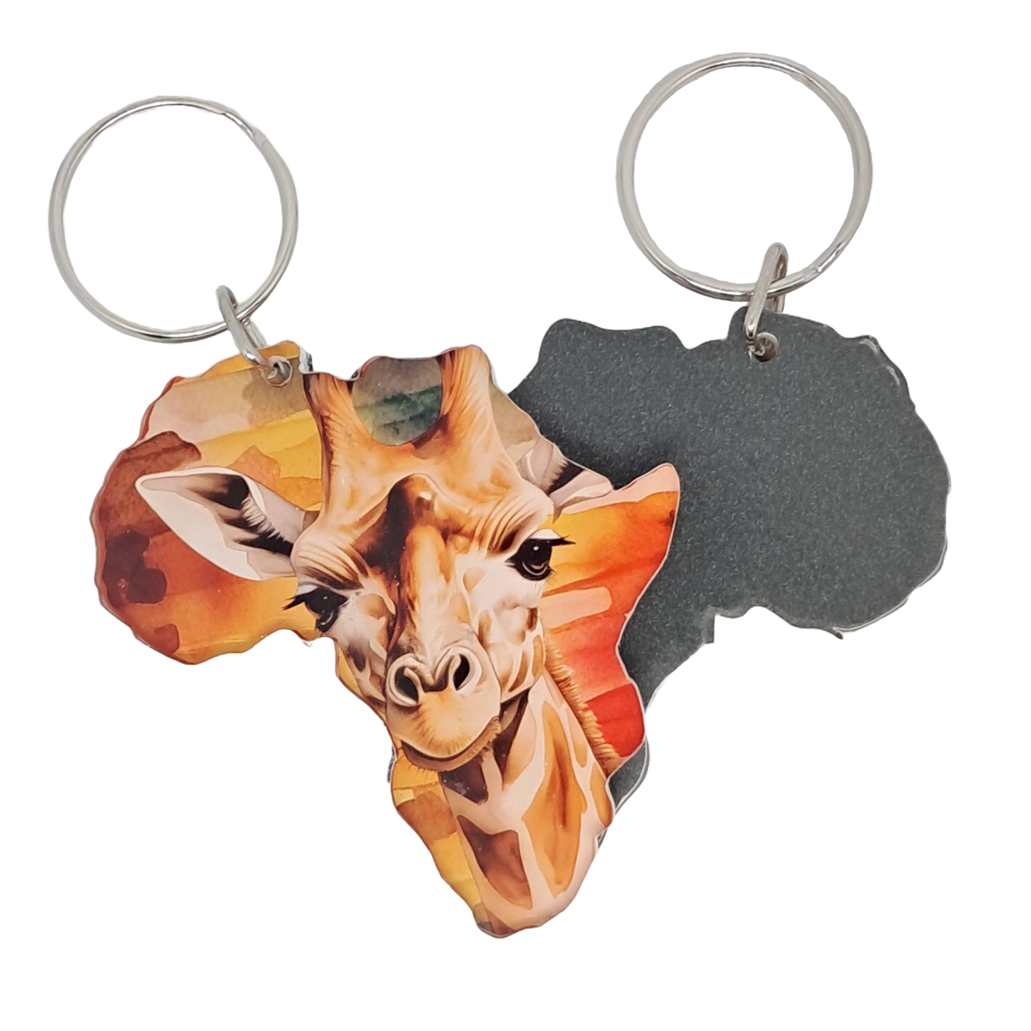 Africa Map - Giraffe