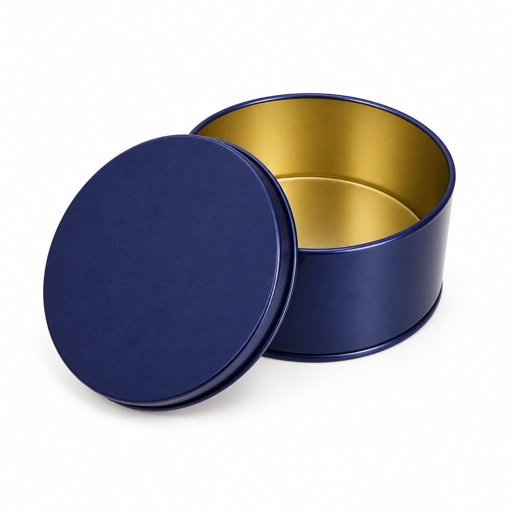 Tin - Round - 7.5cm Diameter x 4cm Deep