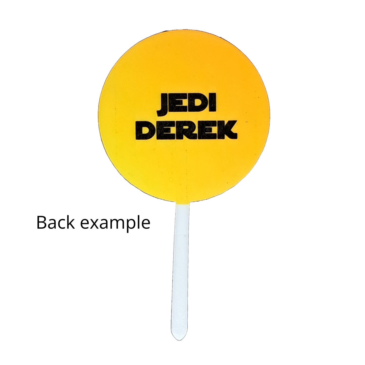 Cupcake Topper - Star Wars - Yellow