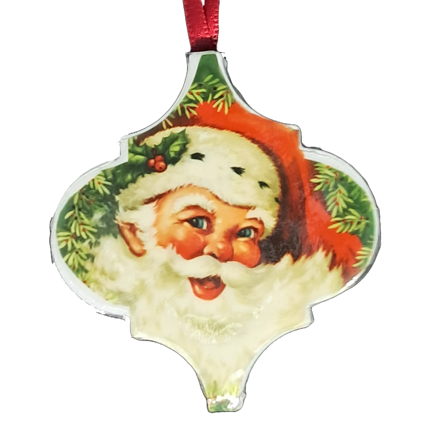 Arabesque Tile - Vintage Santa Cheerful