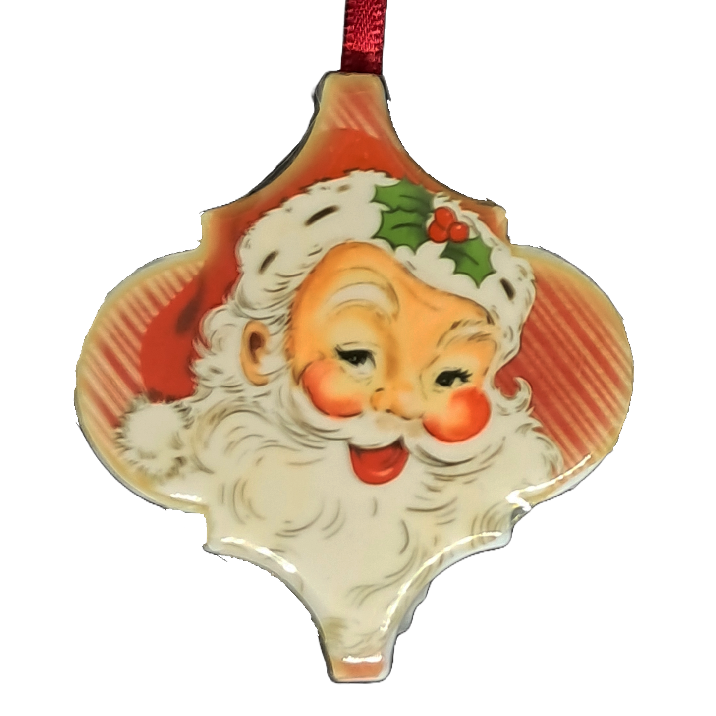 Arabesque Tile - Vintage Santa Wrapping