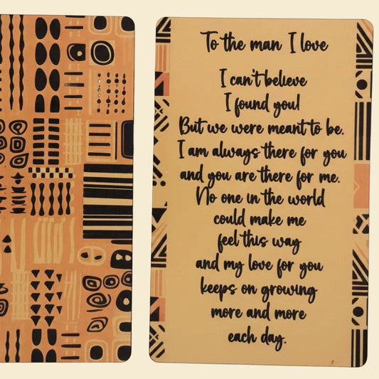 Pocket Reminder - To the man I love