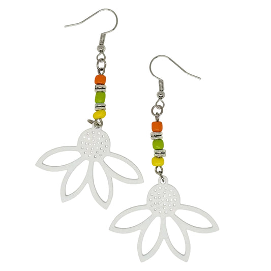 Earrings - Daisy (white)