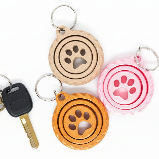 Fidgetspinner Keyring - Paw print