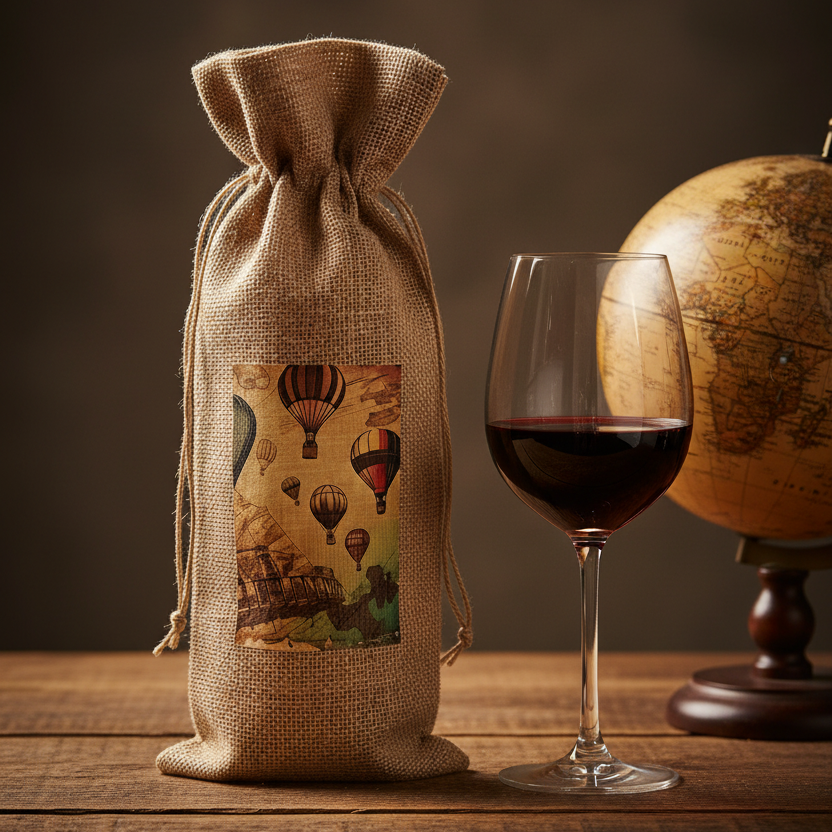 Wine bag - Steampunk Balloons