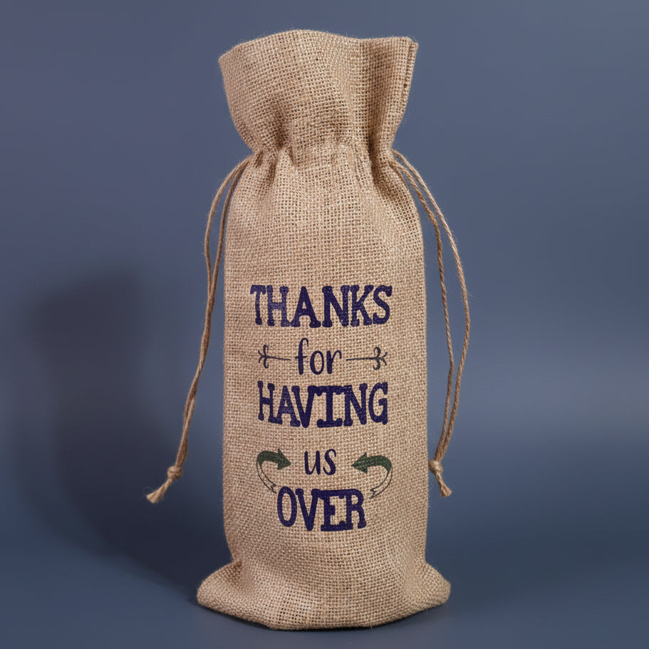 Wine bag - Thanks for having us over
