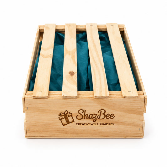 Wooden Crate Gift Box - 20 x 30 x 7 cm