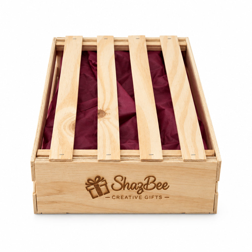 Wooden Crate Gift Box - 20 x 30 x 7 cm