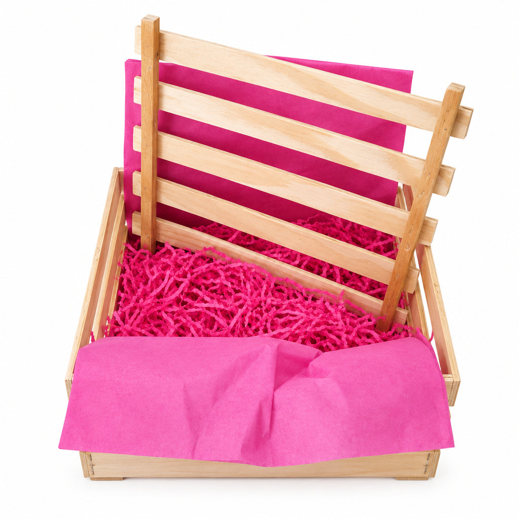 Wooden Crate Gift Box - 25 x 25 x 11 cm