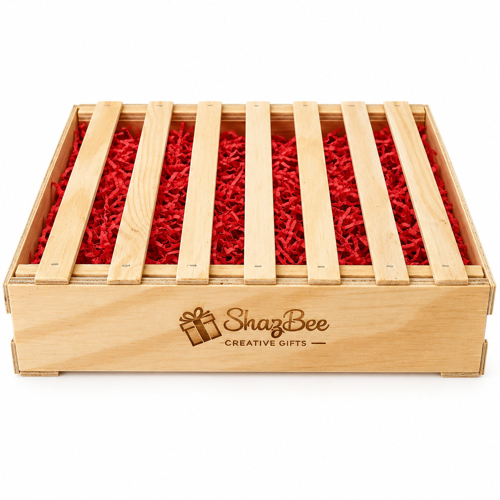 Wooden Crate Gift Box - 40 x 30 x 7 cm