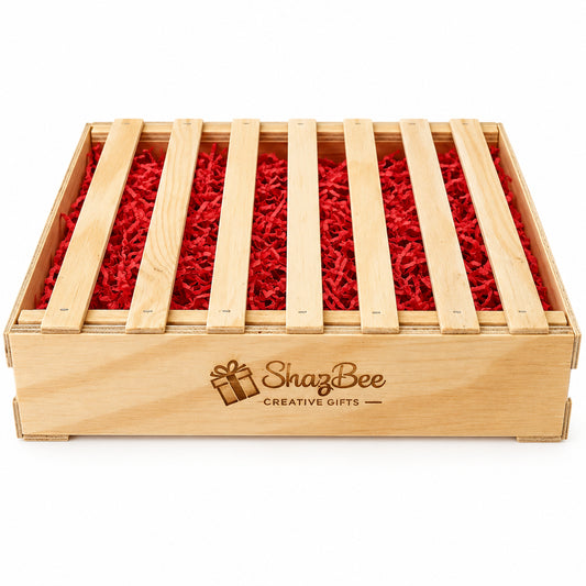 Wooden Crate Gift Box - 40 x 30 x 7 cm