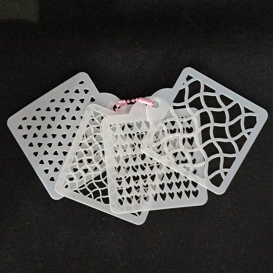Stencil Set - Hearts & Mosaic