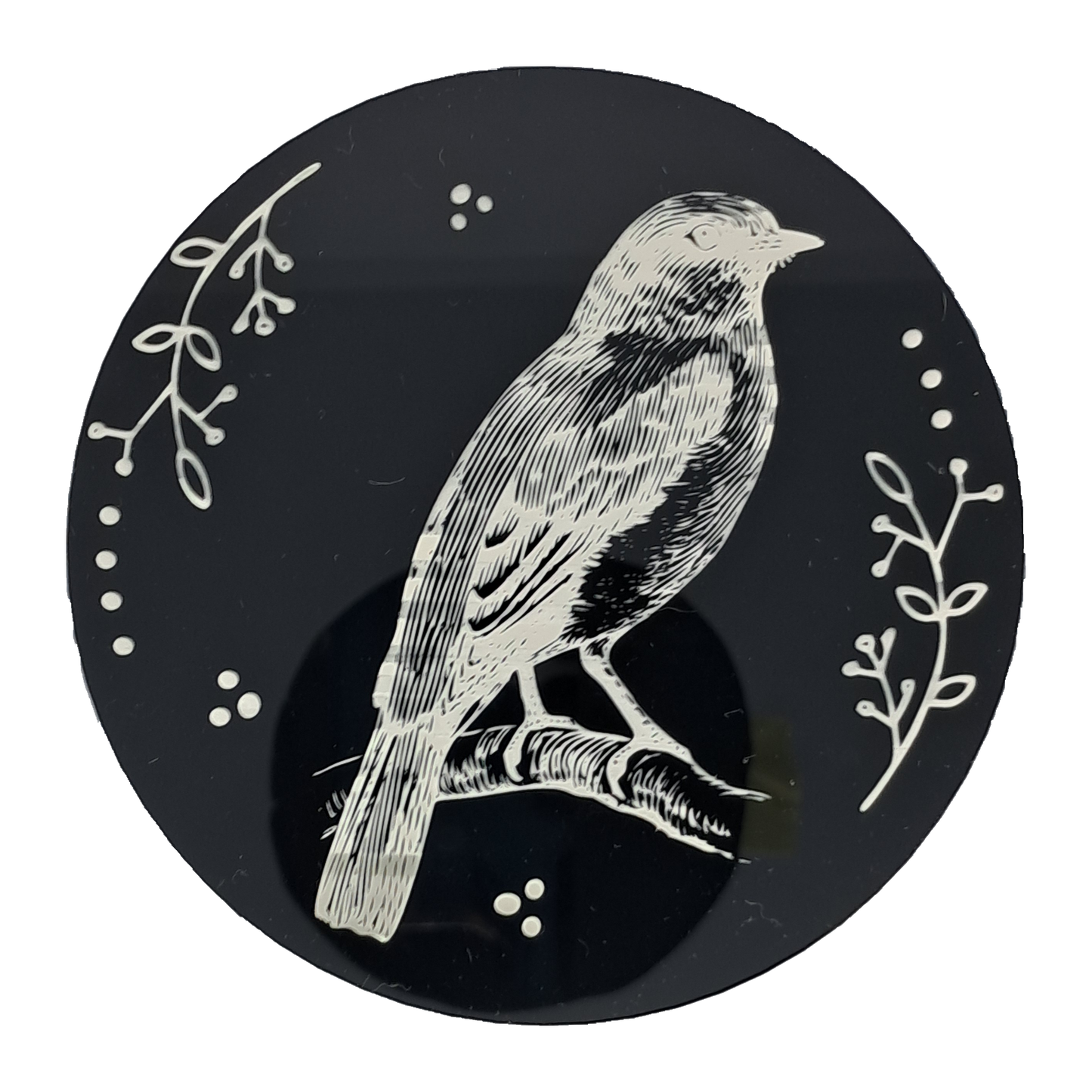 Coasters - Birds engraved