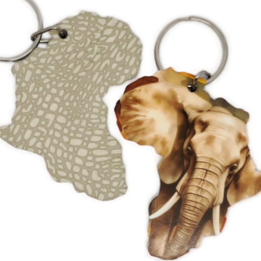 Africa Map - Elephant