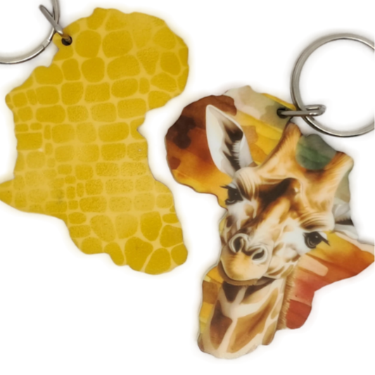 Africa Map - Giraffe