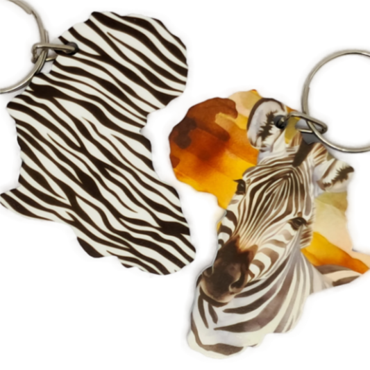 Africa Map - Zebra