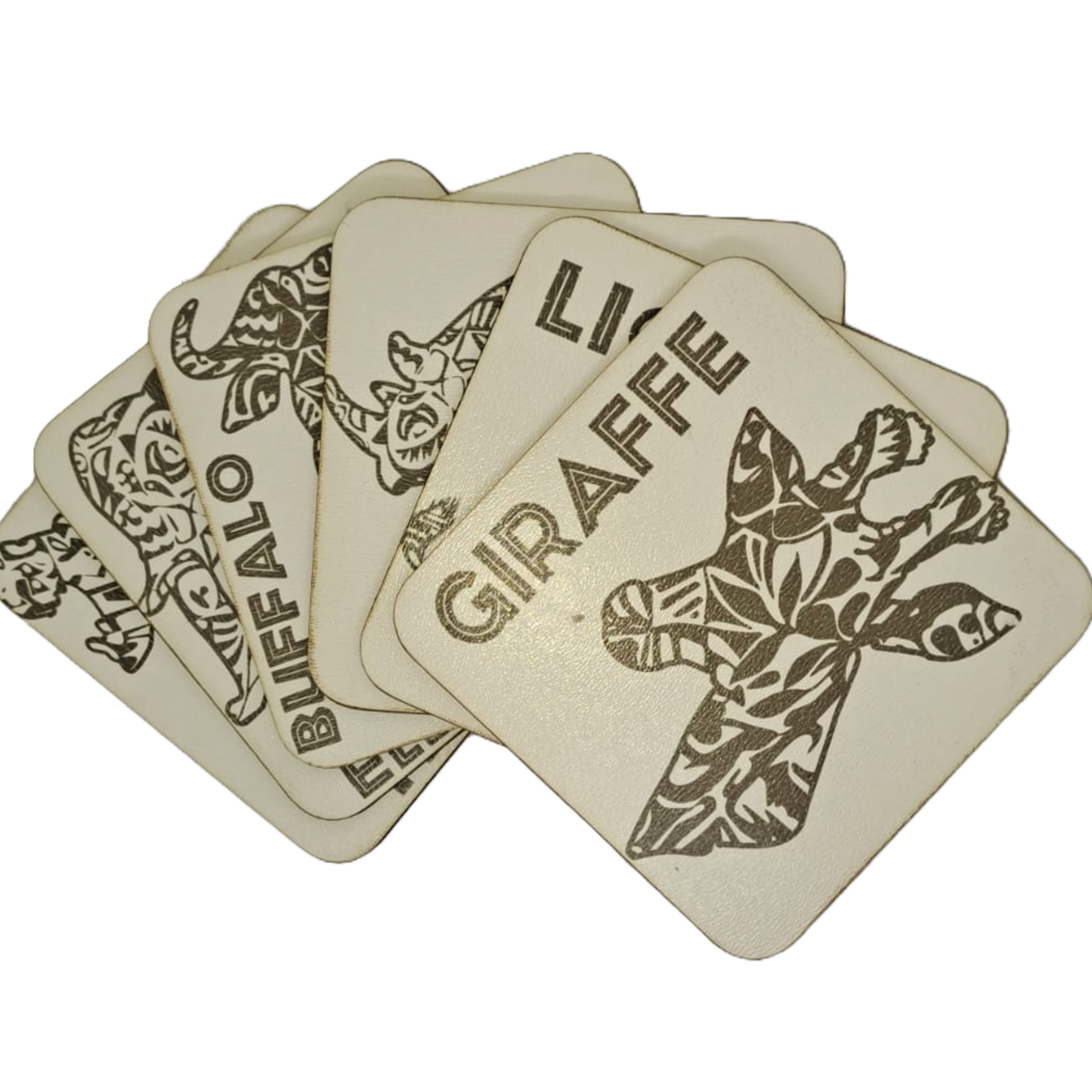 Coaster Set - Zen African Animals