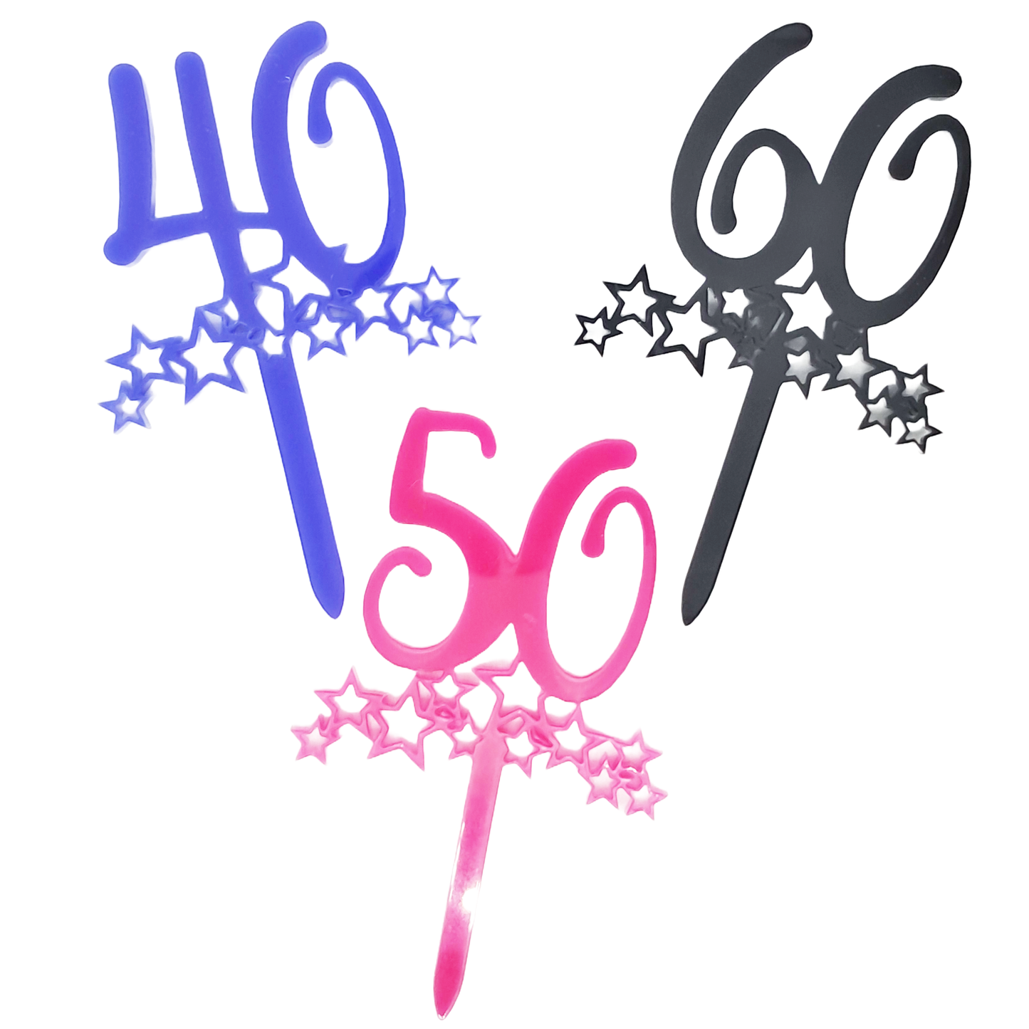 Cupcake Topper - 40th