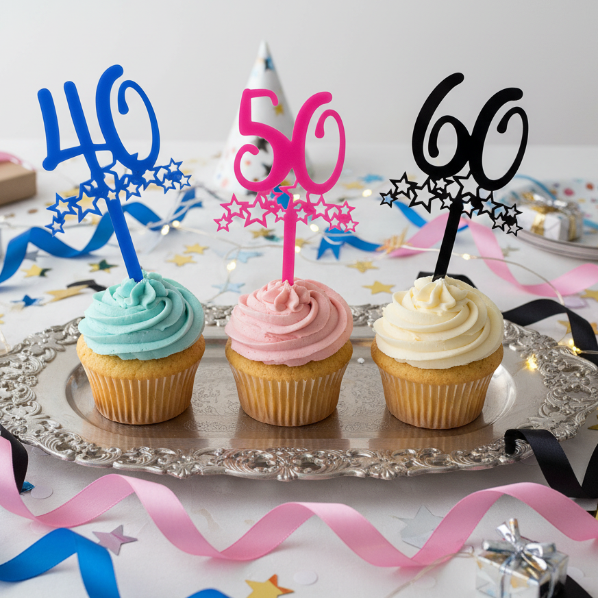 Cupcake Topper - 50th