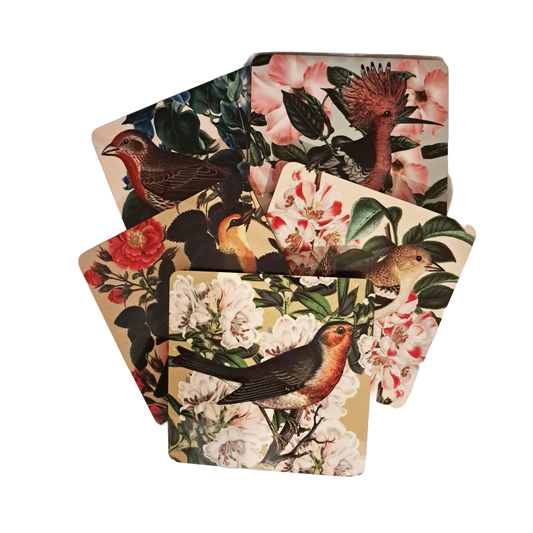 Coaster Set - Brids & Flowers