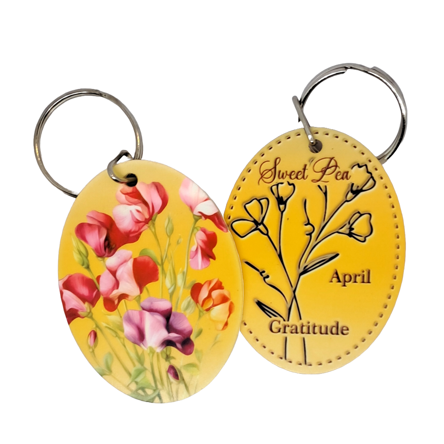 Birthday month keyrings