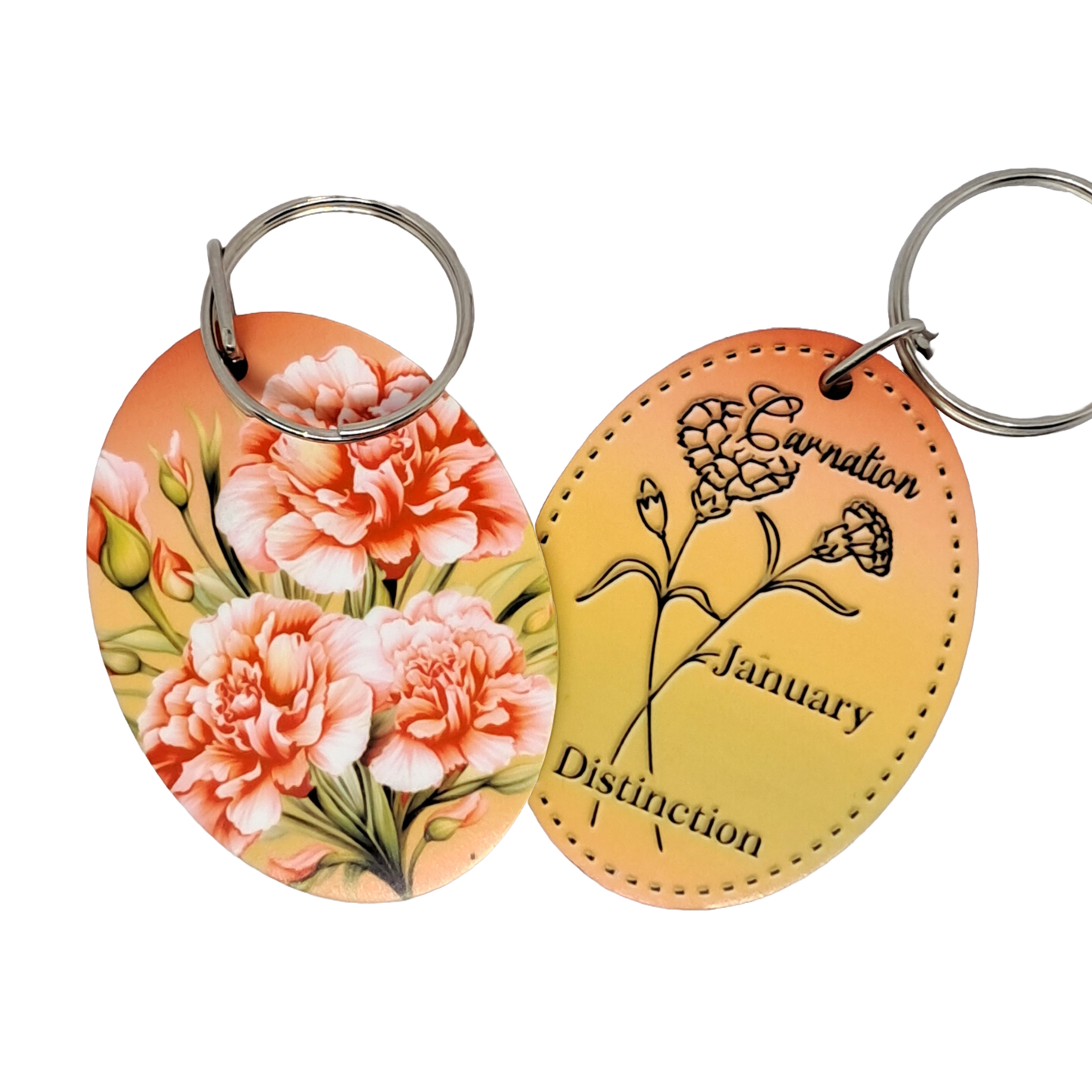 Birthday month keyrings