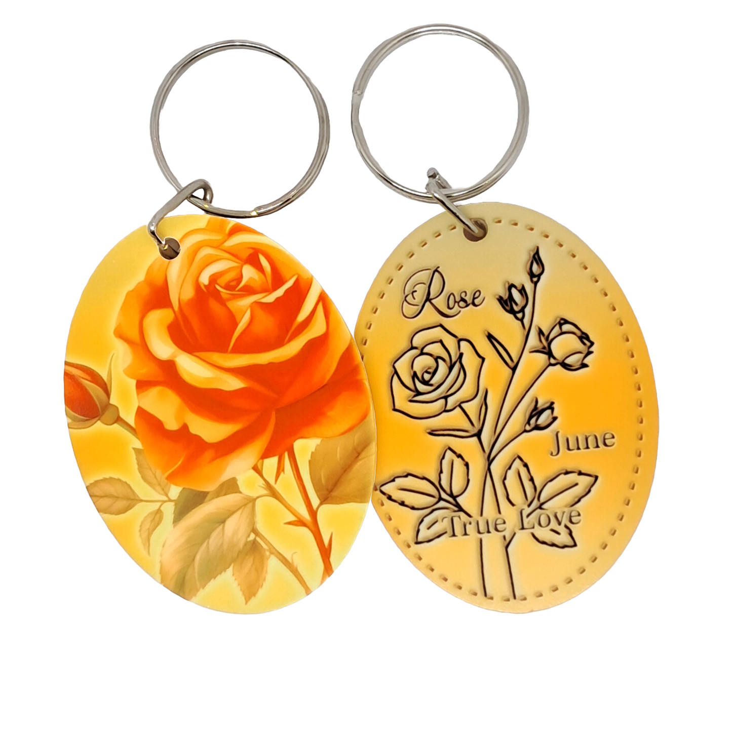 Birthday month keyrings