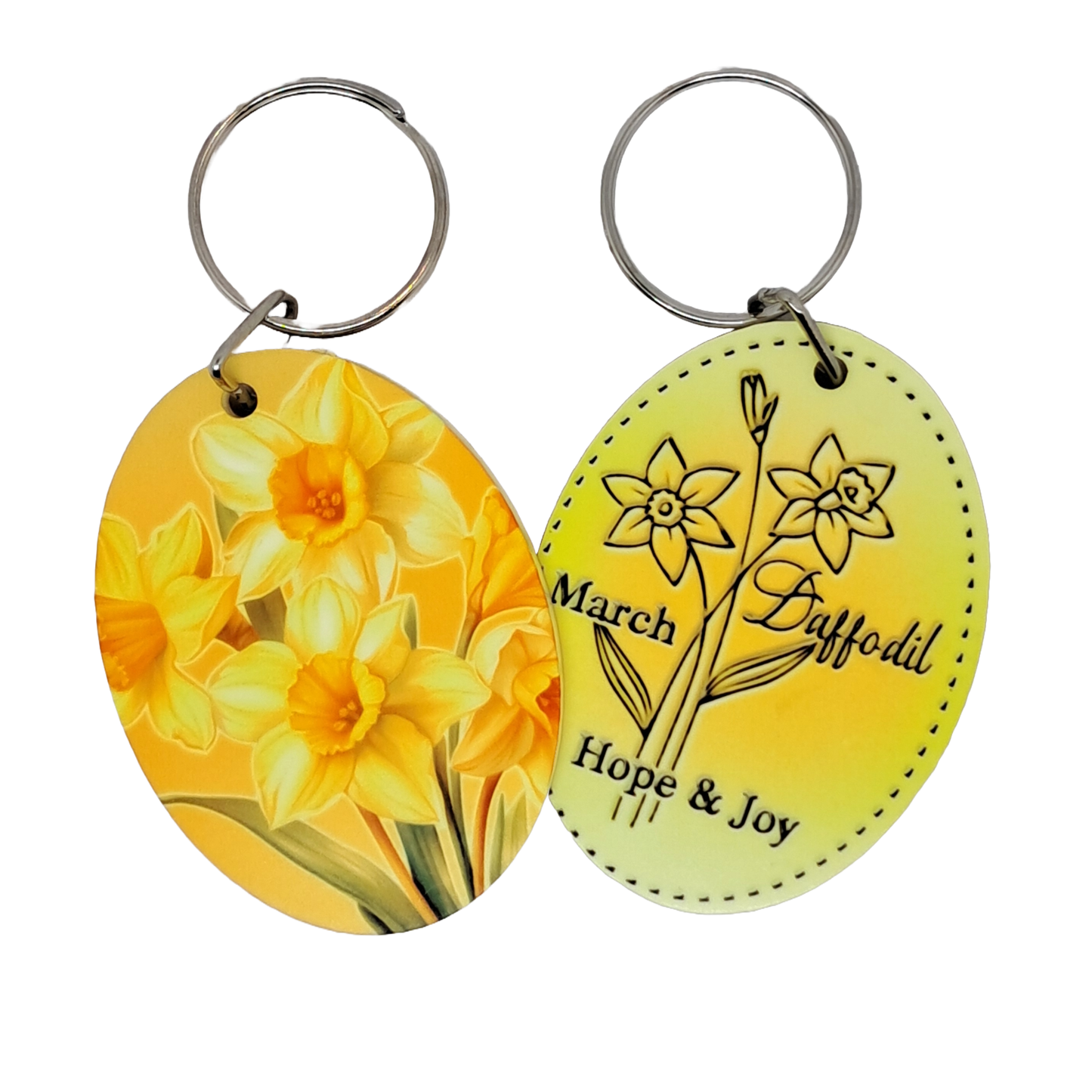 Birthday month keyrings