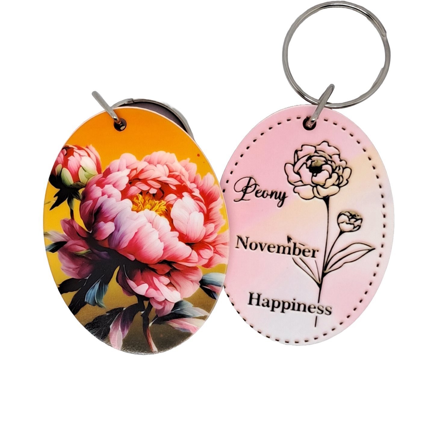 Birthday month keyrings