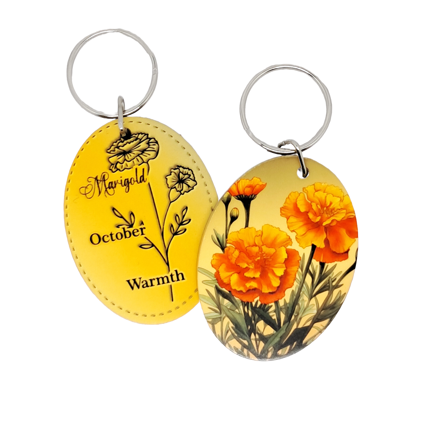 Birthday month keyrings