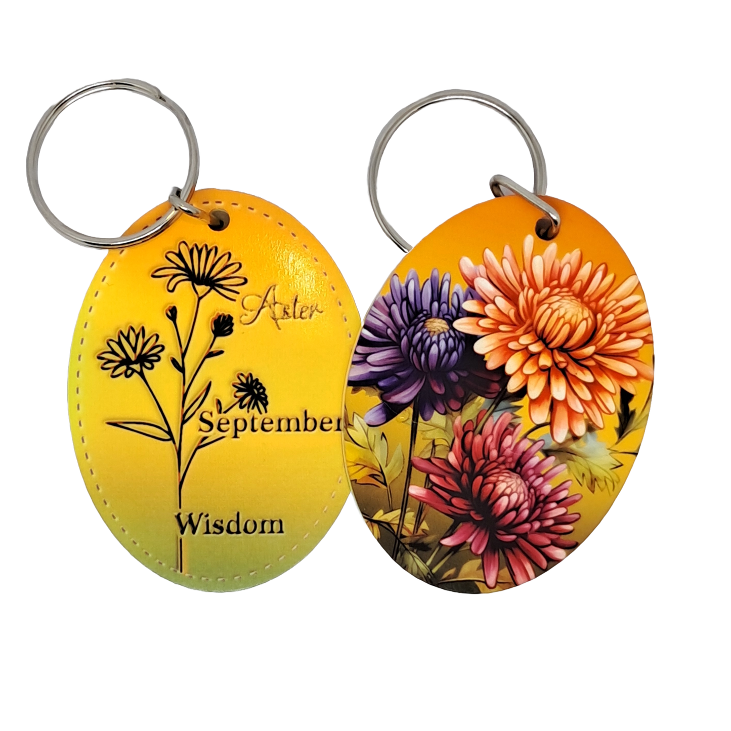 Birthday month keyrings