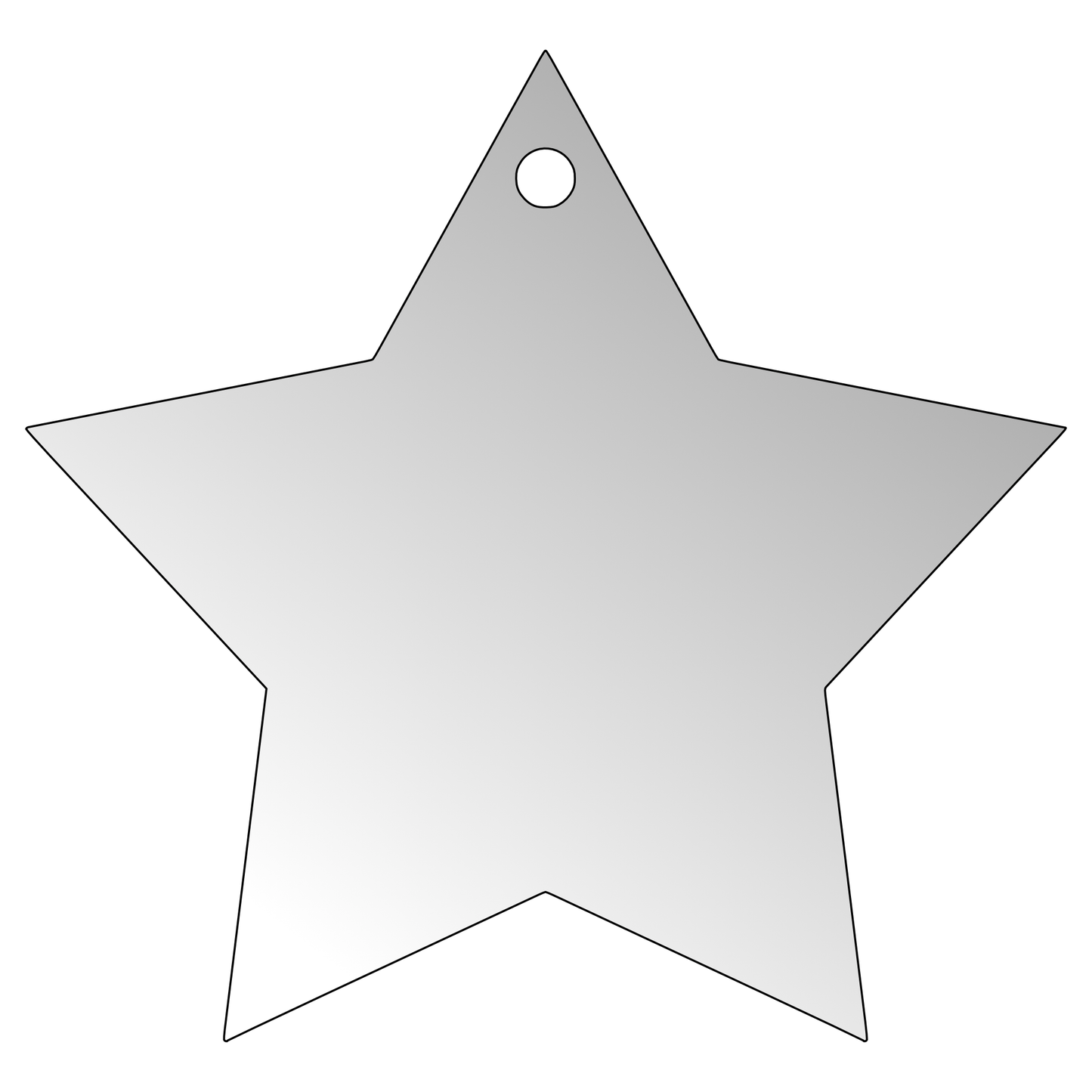 Blank - Star: 5 pointed