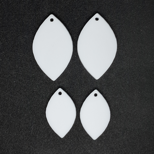 Earring blank - Leaf