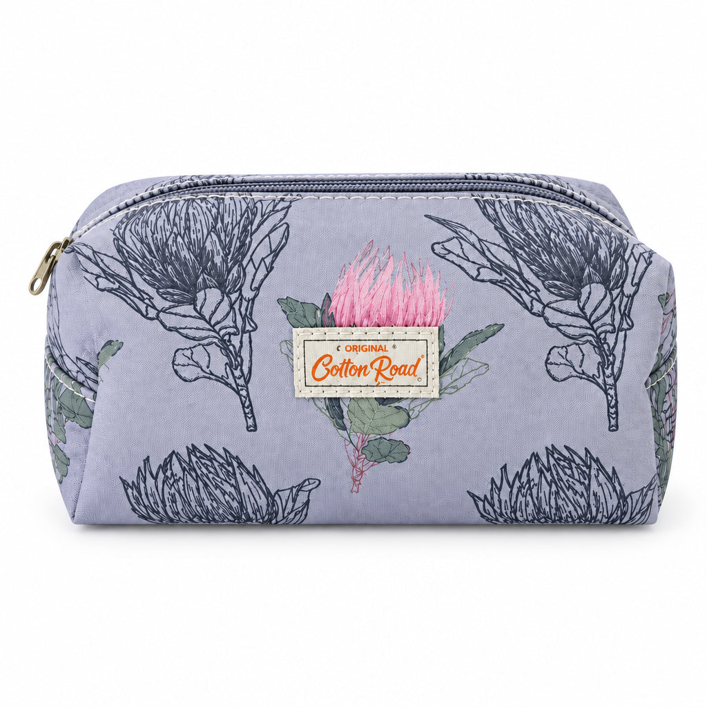Cotton Road Cosmetic Bag - Boxed Protea 01