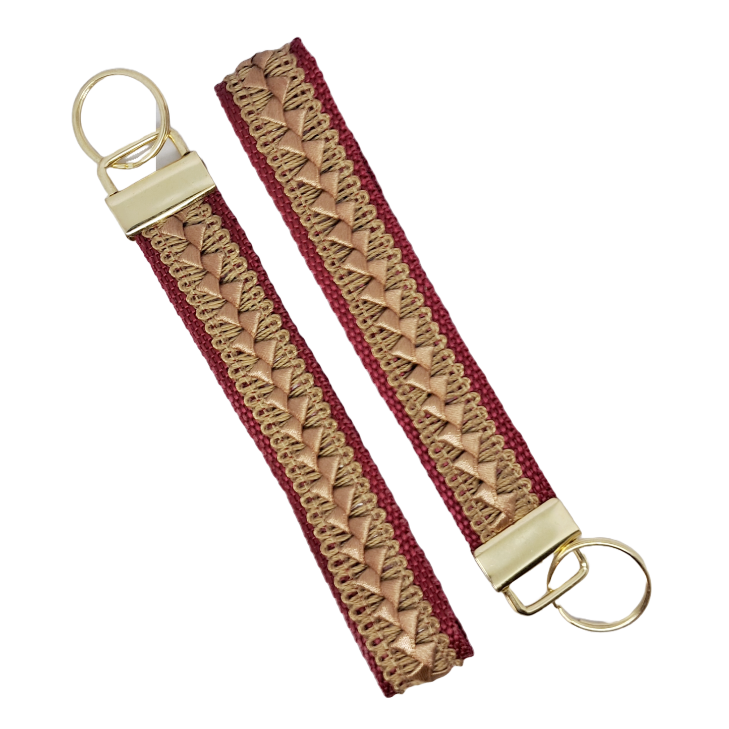 Wristlet - Burgundy braid