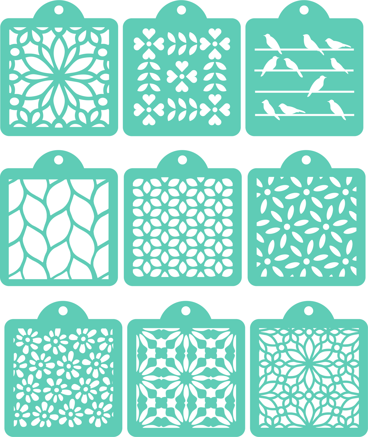 Stencil Set - Florals