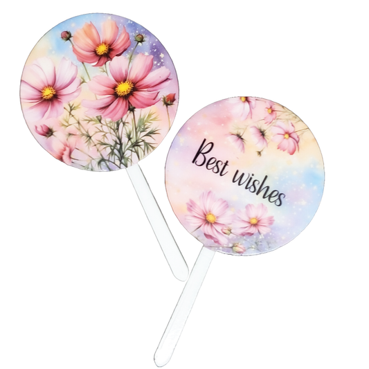 Cupcake Topper -Cosmos