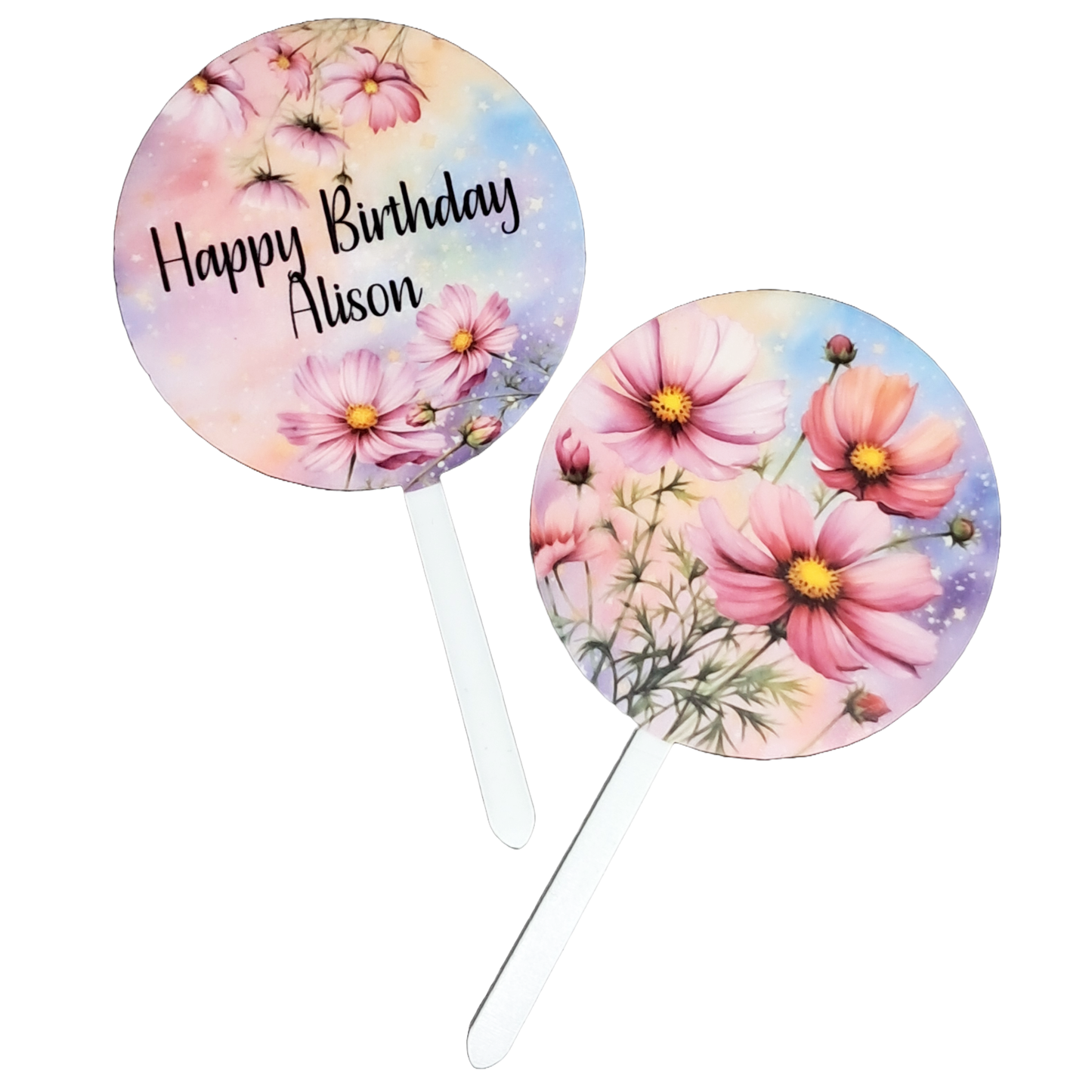 Cupcake Topper -Cosmos