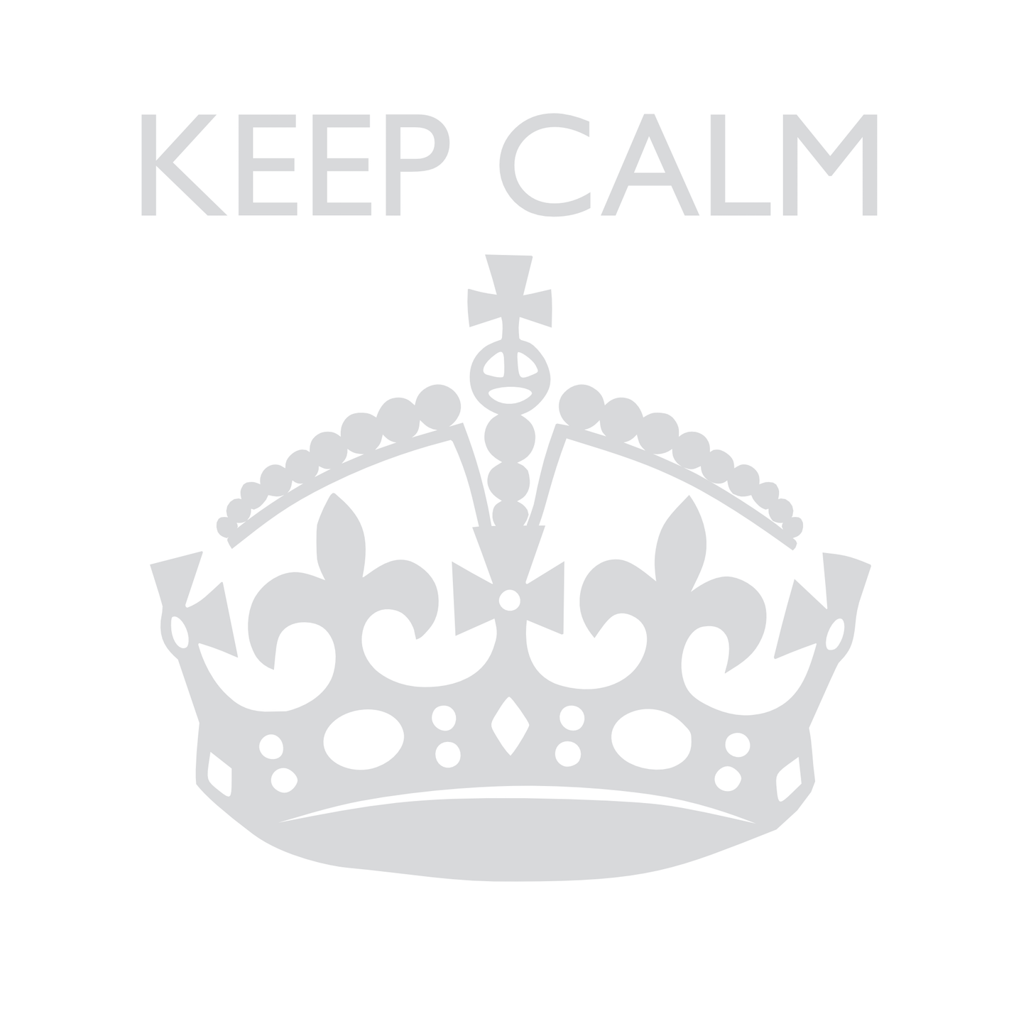 Decal - Keep Calm Crown