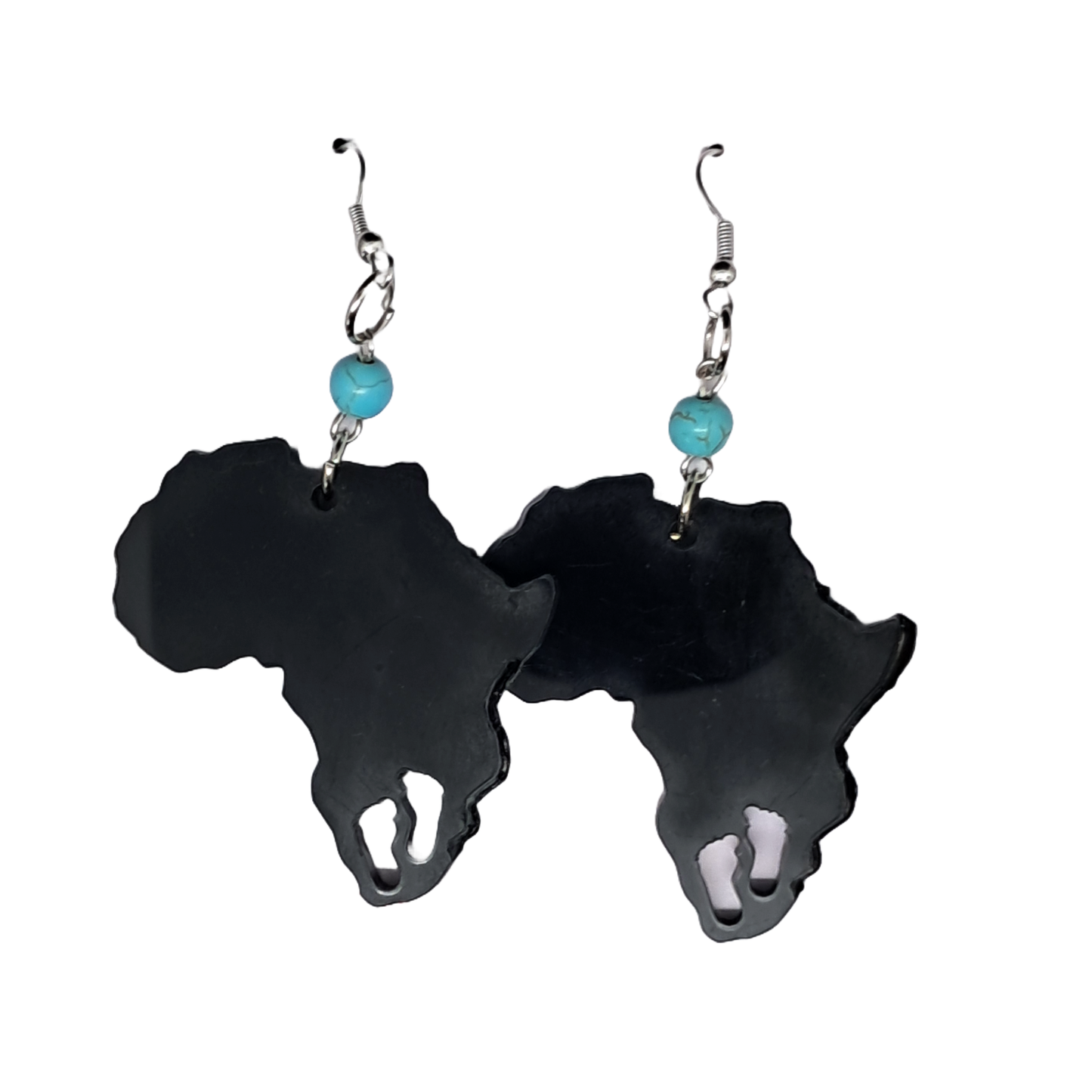 Earrings - Africa Map