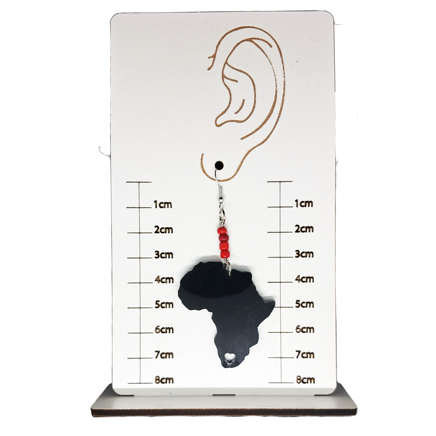 Earrings - Africa Map