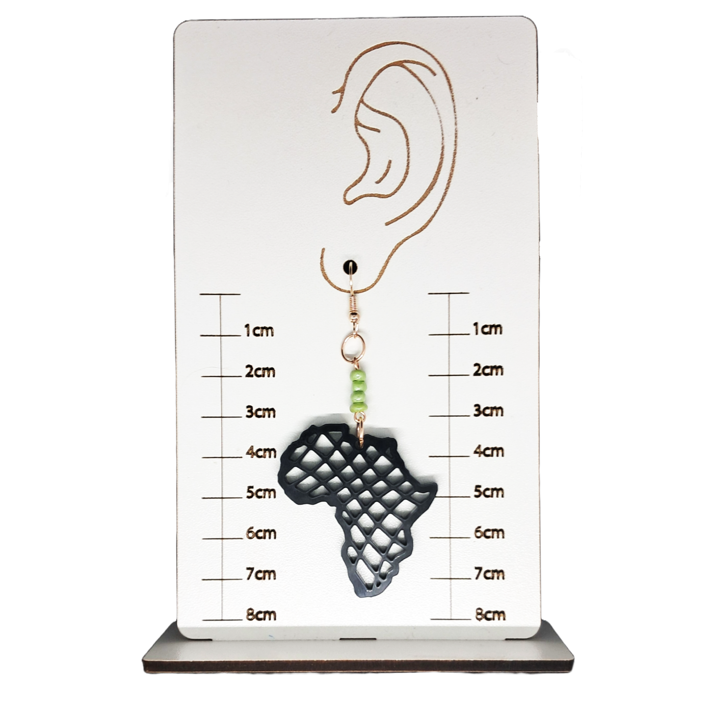Earrings - Africa Map