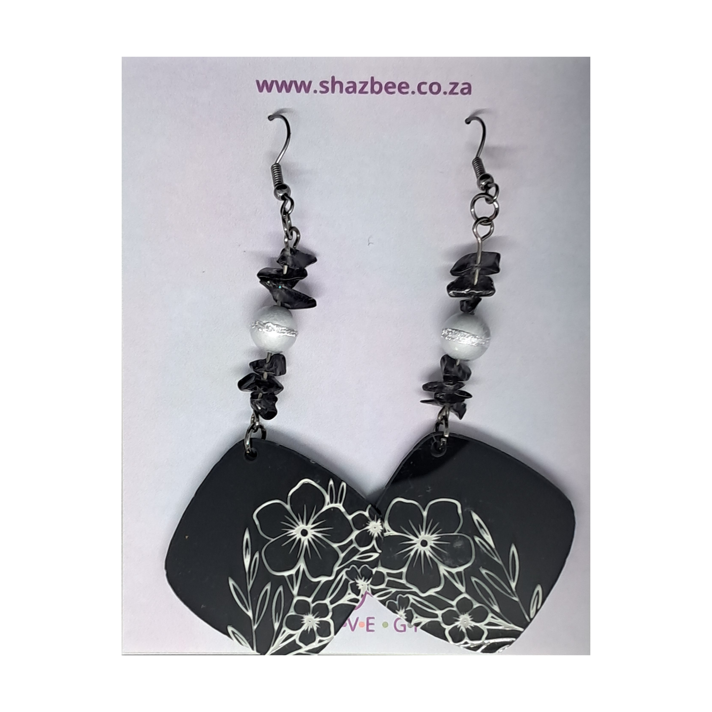 Earrings - Engraved Blossoms